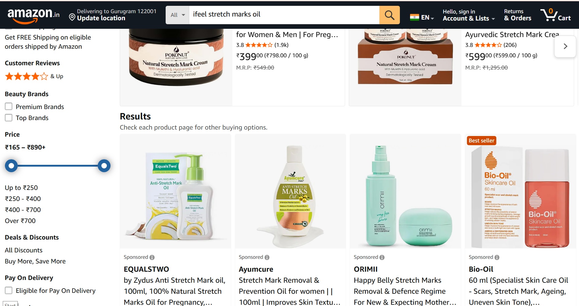 i-feel Stretch Marks Oil Amazon Product Audit — HypeHive Digital