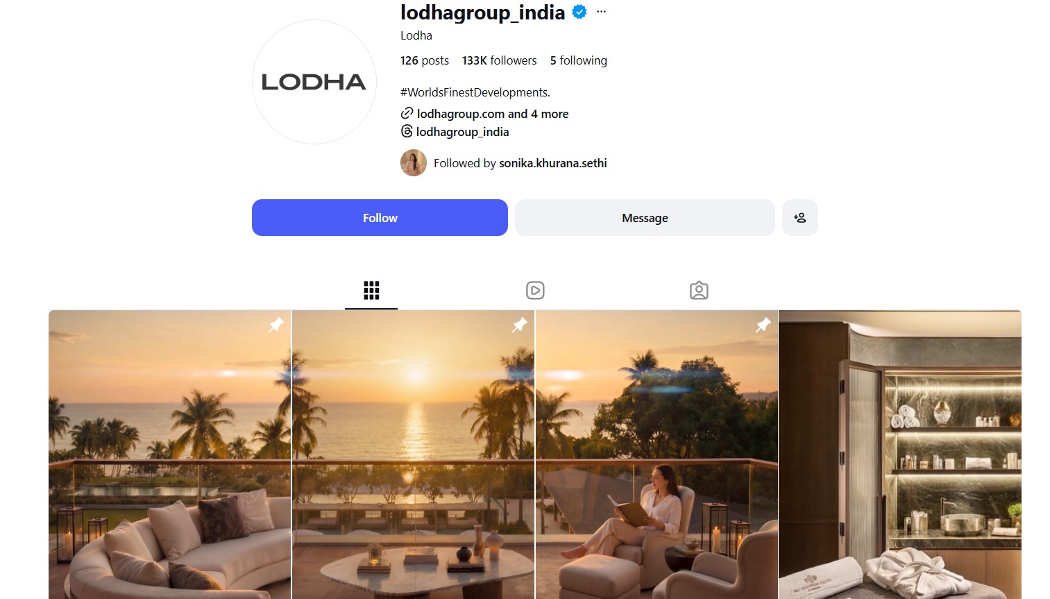Lodha Group Reels Analysis